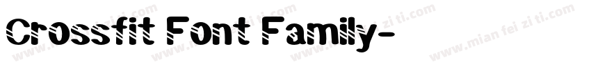 Crossfit Font Family字体转换